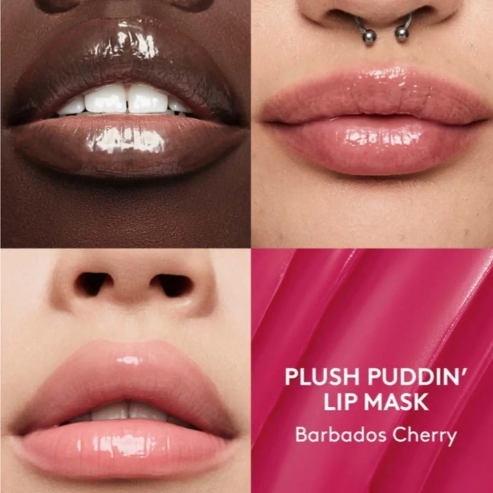 Fenty Beauty Barbados Cherry PLUSH PUDDIN'INTENSIVE RECOVERY LIP MASK